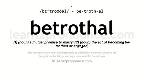 Betrothal Definition & Meaning .